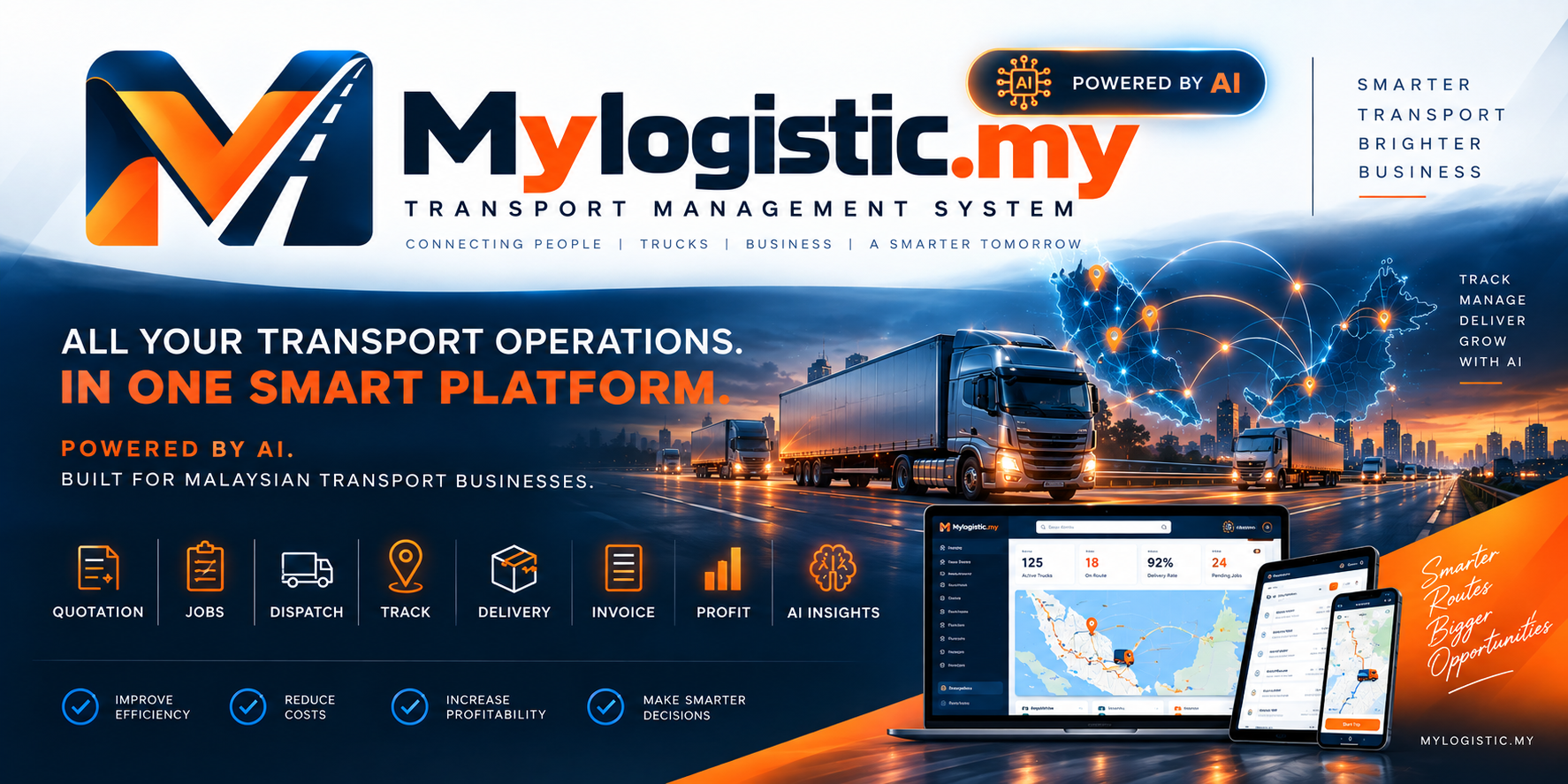 Mylogistic.my Transport Management System - Powered by AI